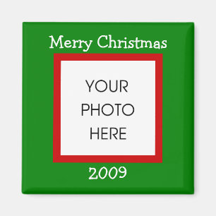 Christmas Border - Merry Christmas Magnet
