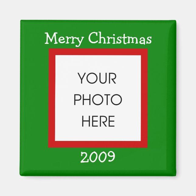 Christmas Border - Merry Christmas Magnet (Front)