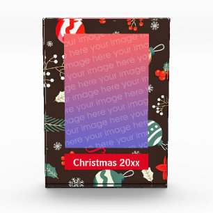  Christmas Border Photo Frame Block