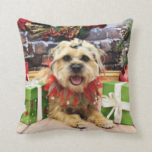 Christmas - Border Terrier - Reagan Cushion