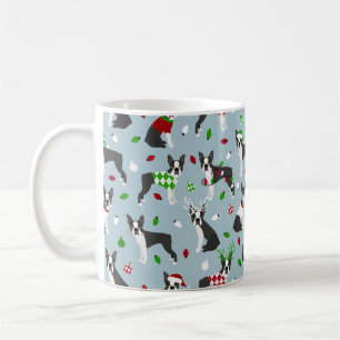 Christmas Boston Terrier Coffee Mug
