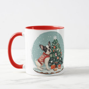Christmas Boston Terrier Dog Mug