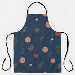 Christmas botanical seamless vintage beautiful pat apron