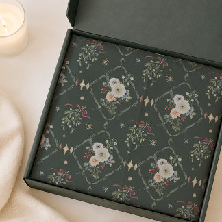 Christmas Botanical Tissue Paper