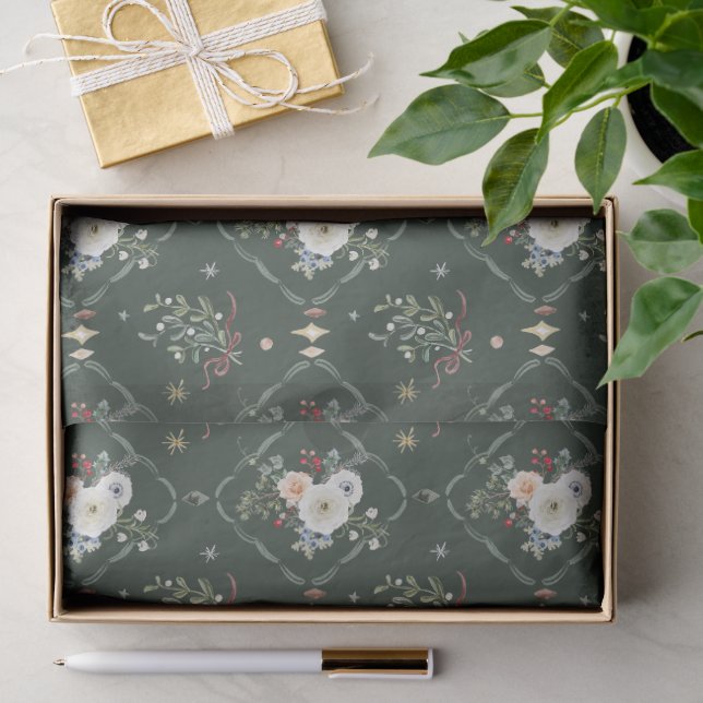 Christmas Botanical Tissue Paper (Gift)