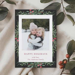Christmas Botanicals Holiday Photo Card