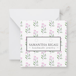 Christmas Botanicals Necklace Earrings Display Card