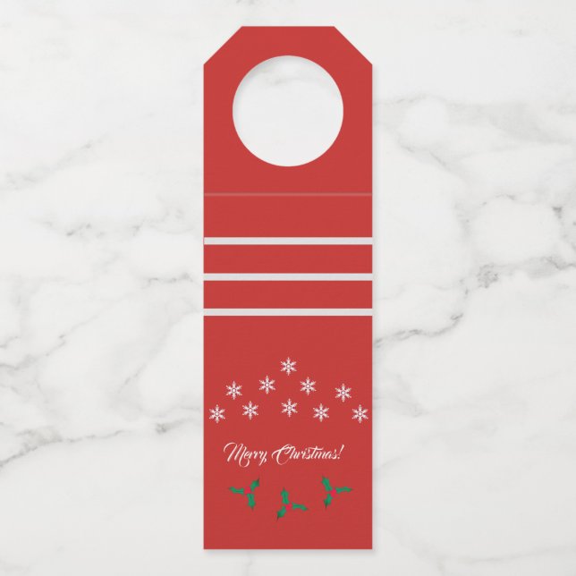 Christmas Bottle Hanger Tag (Front)