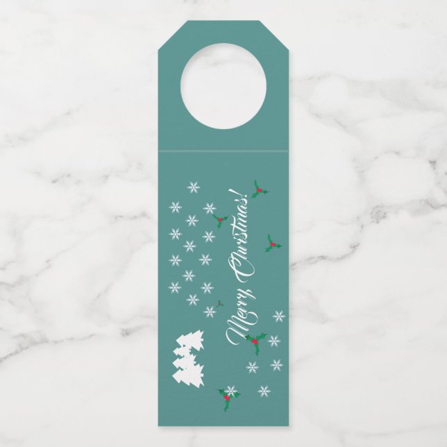 Christmas Bottle Hanger Tag (Front)