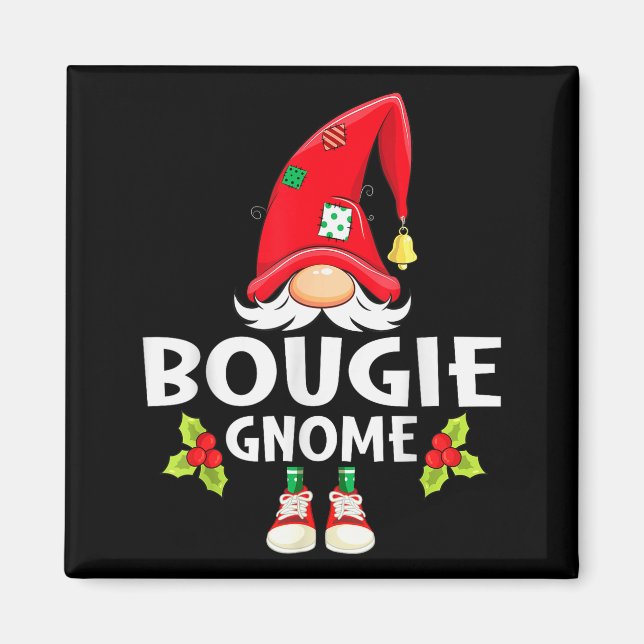 Christmas Bougie Gnome X-mas Family Matching  Magnet (Front)