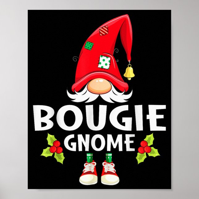 Christmas Bougie Gnome X-mas Family Matching  Poster (Front)