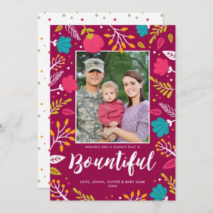 Christmas Bounty Holiday Flat Card