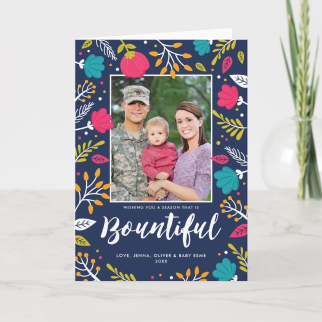 Christmas Bounty Holiday Folded Card (Front)