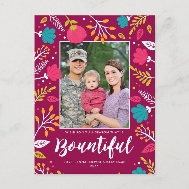 Christmas Bounty Holiday Postcard (Front)