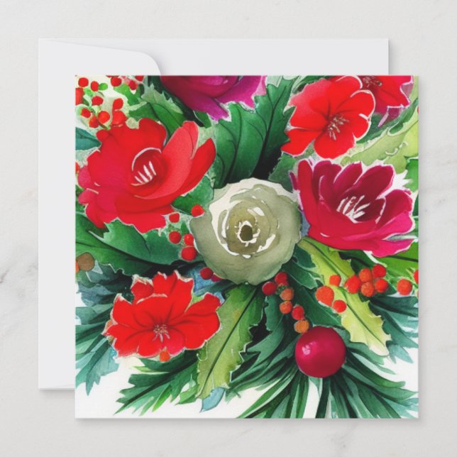 Christmas Bouquet Card (Front)