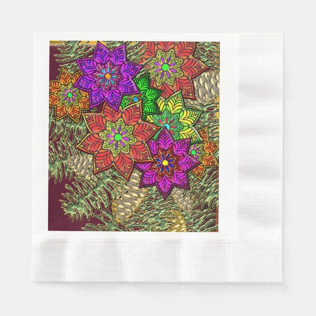 Christmas Bouquet  Napkin (Front)