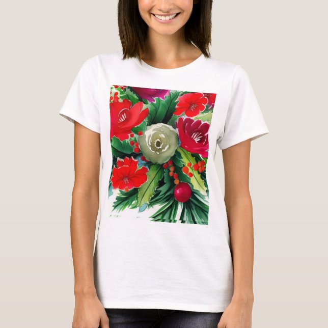 Christmas Bouquet T-Shirt (Front)