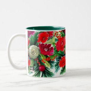 Christmas Bouquet Two-Tone Coffee Mug