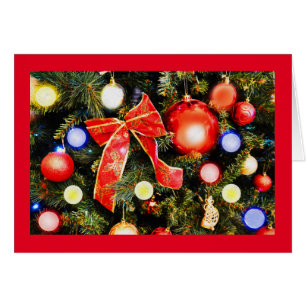 Christmas bow card