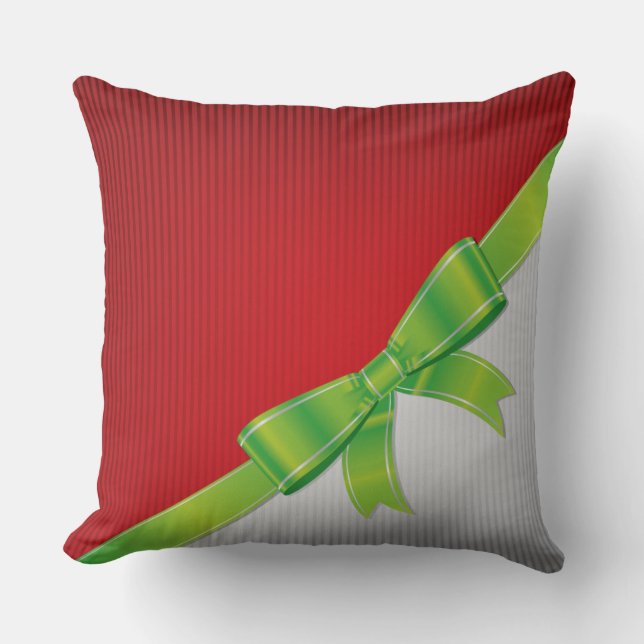 Christmas bow cushion (Front)