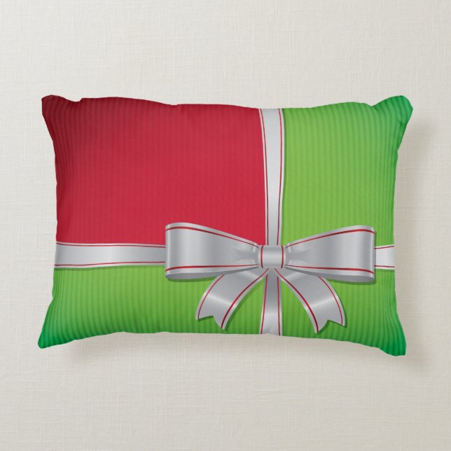 Christmas bow decorative cushion (Back)