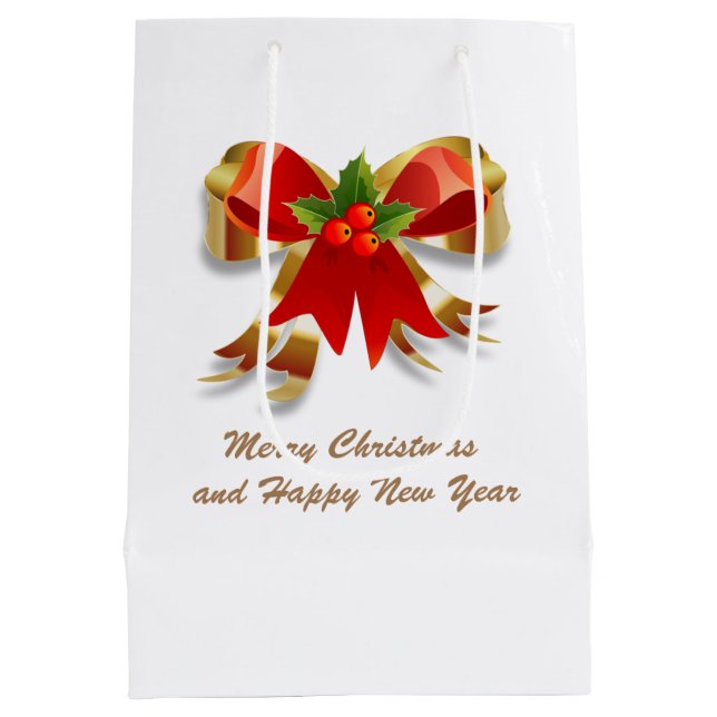Christmas Bow Gift Bag (Back)