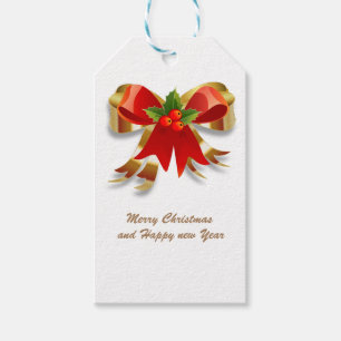 Christmas Bow Gift Tag