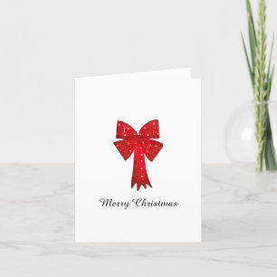 Christmas Bow Holiday Card