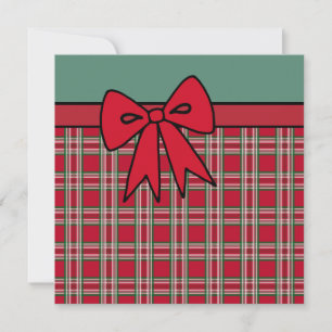 Christmas Bow Invitations