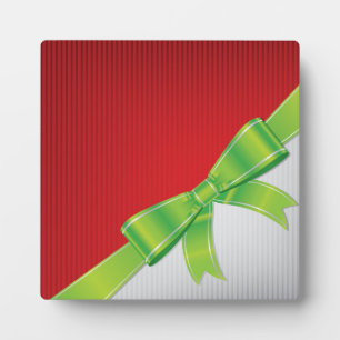 Christmas bow plaque