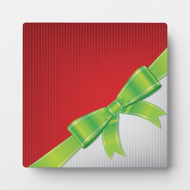 Christmas bow plaque (Front)