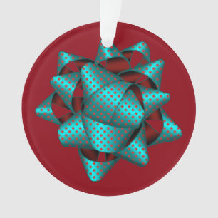 Christmas Bow Pretty Acrylic Ornament