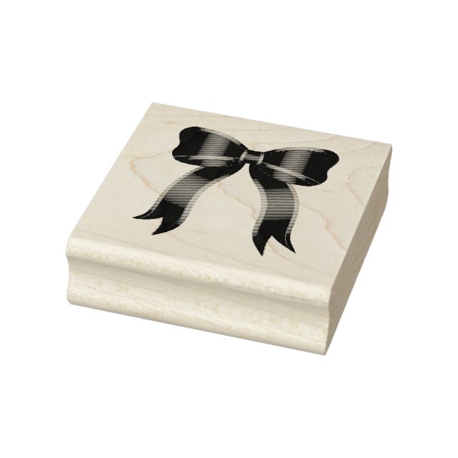 Christmas Bow Rubber Stamp (Stamp)