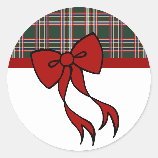 Christmas Bow Stickers (Front)