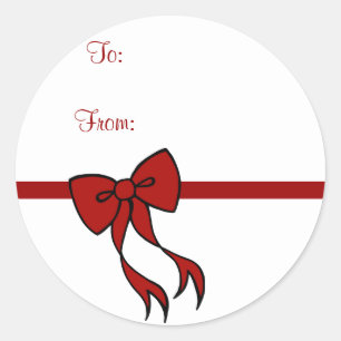 Christmas Bow Stickers