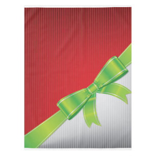 Christmas bow tablecloth