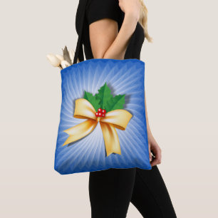 Christmas Bow Tote Bag