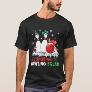 Christmas Bowling Squad Dabbing Santa Funny Christ T-Shirt