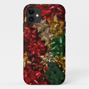 Christmas Bows Colourful Festive Holiday iPhone 11 Case