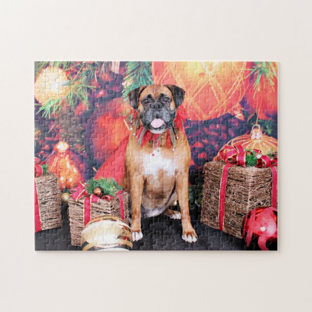 Christmas - Boxer - Ava Jigsaw Puzzle (Horizontal)