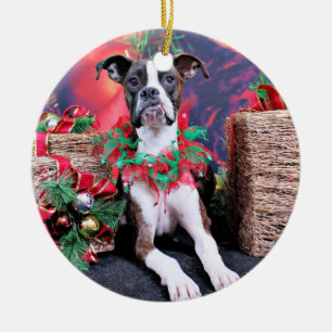 Christmas - Boxer - Chinno Ceramic Tree Decoration
