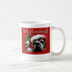 Christmas boxer dog mug