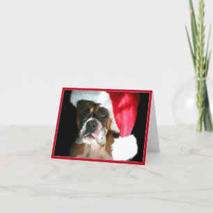 Christmas Boxer dog Notecard