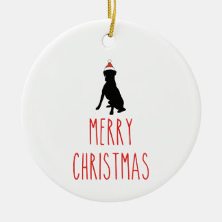Christmas Boxer Dog Ornament
