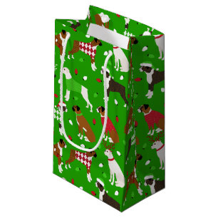 Christmas Boxer Dog Small Gift Bag