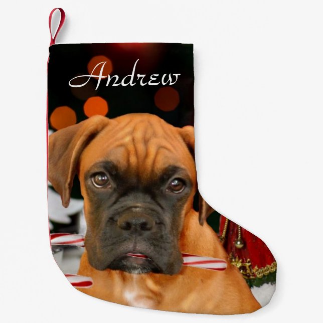 Christmas Boxer dog stocking (Front)