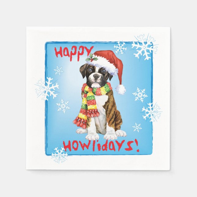 Christmas Boxer Napkins (Front)