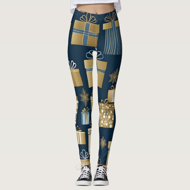 christmas boxes leggings (Front)