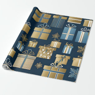 christmas boxes wrapping paper