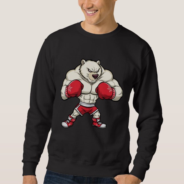 Christmas Boxing Bear – Holiday Fighter Tee (Front)
